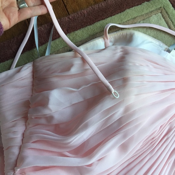 Pink Pleated Bridesmaid Formal Dress - Picture 4 of 8